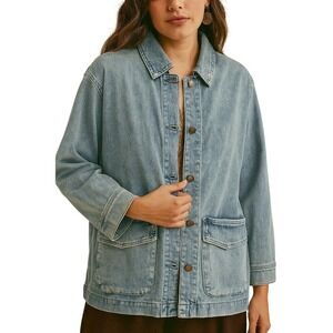 Me by Jennie Garth The Dylan‎ Oversized Denim Jacket Women 5X Utility Barn NWT